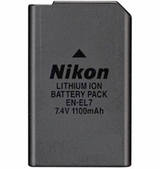 Nikon EN-EL7 Lithium-Ion Rechargeable Battery (7.4v 1100mAh)