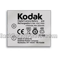 Kodak KLIC-7005 Lithium Ion Rechargeable Battery (3.7 volt - 650 mAh)