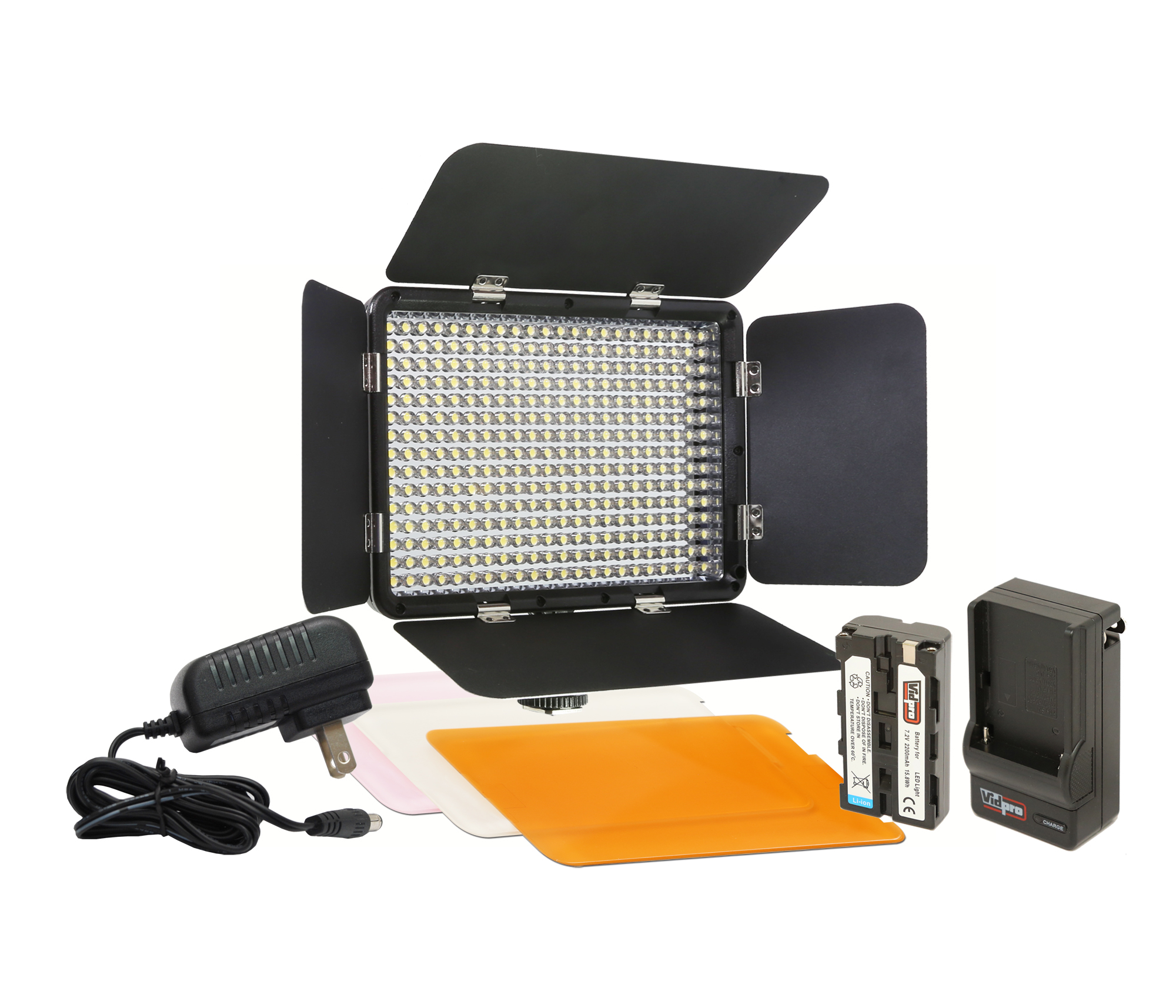 Vidpro Ultra-Slim LED-330 Professional Video and Photo LED Light Kit