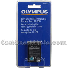 Olympus LI-20B Lithium-Ion Rechargeable Battery (3.7v 1035 mAh)