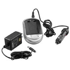 Battery Charger for Pentax D-L17 and Contax BP-1500, Kodak KLIC-5001 Battery (110/220v with Car Adapter)