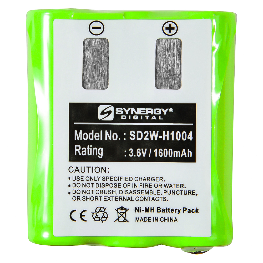 SD2W-H1004 Ultra High Capacity 2-Way Radio Battery - (Ni-MH 3.6V 1600mAh) - replacement for Motorola 53615 Battery