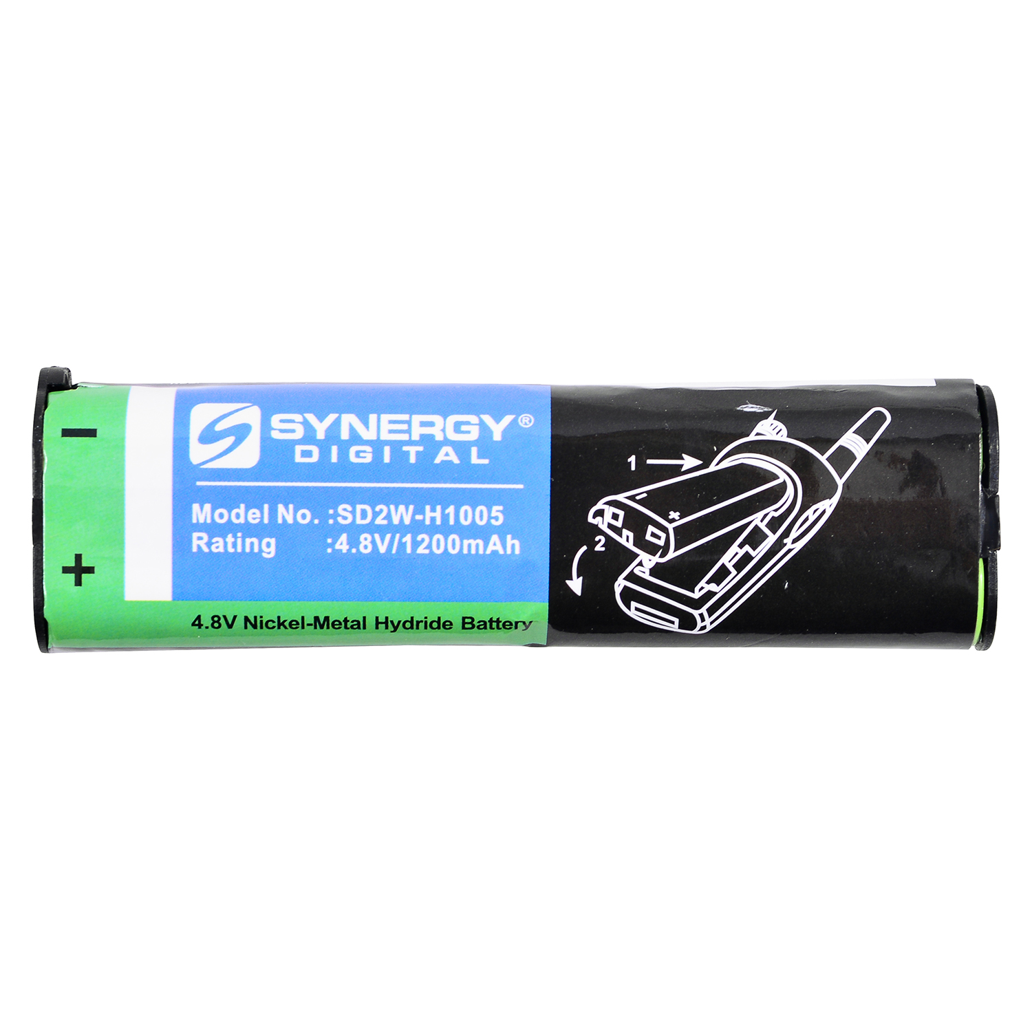 Motorola NNTN4190 Battery Replacement - Ultra High Capacity (Ni-MH, 4.8V 1200mAh)