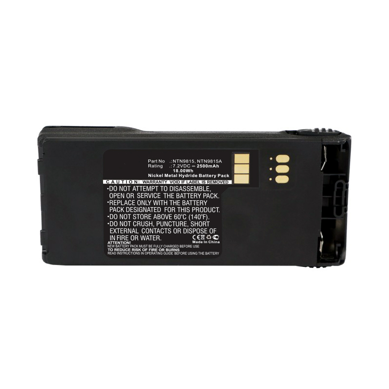 Synergy Digital 2-Way Radio Battery, Compatible with Motorola HNN9815 2-Way Radio Battery (Ni-MH, 7.2V, 2500mAh)