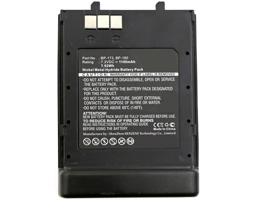 Synergy Digital 2-Way Radio Battery, Compatible with ICOM BP-173, BP-180 2-Way Radio Battery (7.2V, Ni-MH, 1100mAh)
