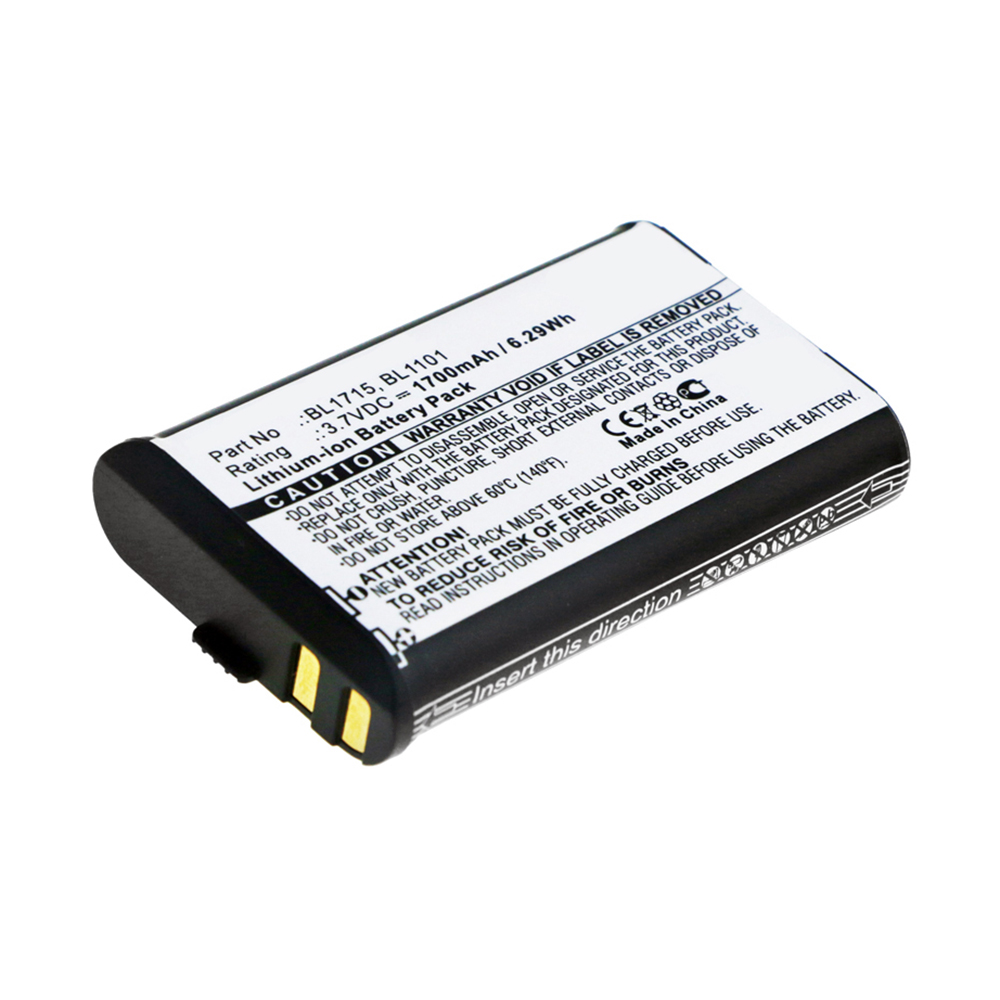 Synergy Digital 2-Way Radio Battery, Compatible with HYT BL1101, BL1715 2-Way Radio Battery (3.7V, Li-ion, 1700mAh)