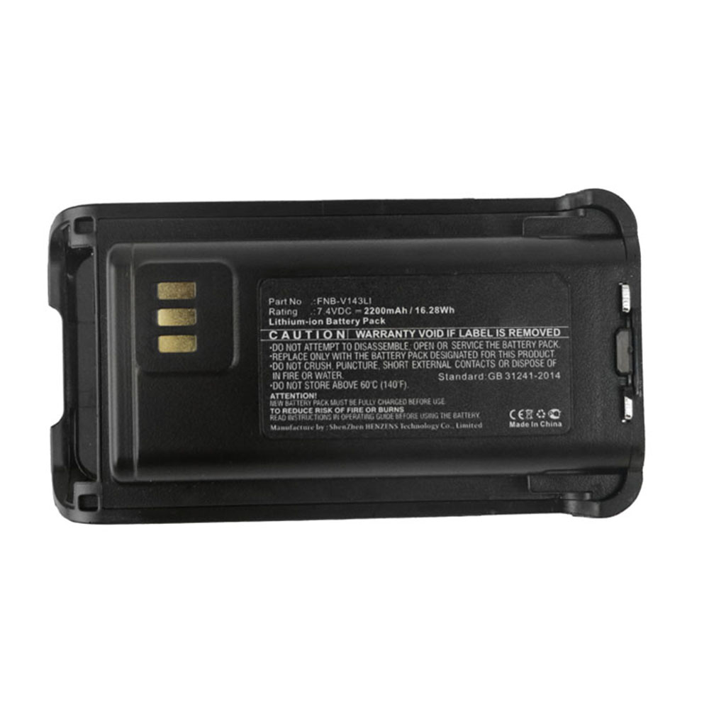 Synergy Digital 2-Way Radio Battery, Compatible with Vertex FNB-V143LI 2-Way Radio Battery (Li-ion, 7.4V, 2200mAh)