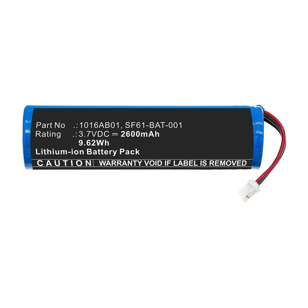 Synergy Digital Barcode Scanner Battery, Compatible with Intermec SF61-BAT-001 Barcode Scanner Battery (Li-ion, 3.7V, 2600mAh)