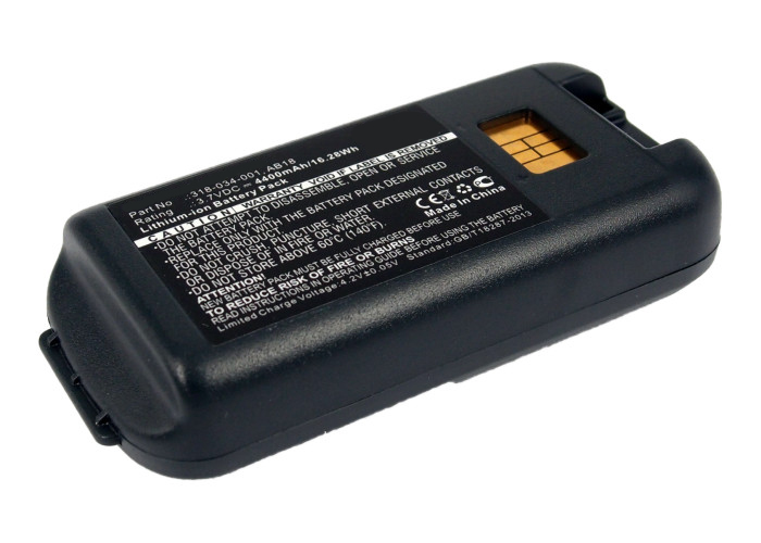 Synergy Digital Barcode Scanner Battery, Compatible with Intermec 318-033-001 Barcode Scanner Battery (Li-ion, 3.7V, 4400mAh)
