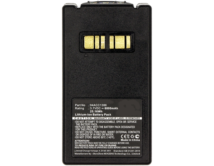 Synergy Digital Barcode Scanner Battery, Compatible with Datalogic BT-26 Barcode Scanner Battery (Li-ion, 3.7V, 6800mAh)