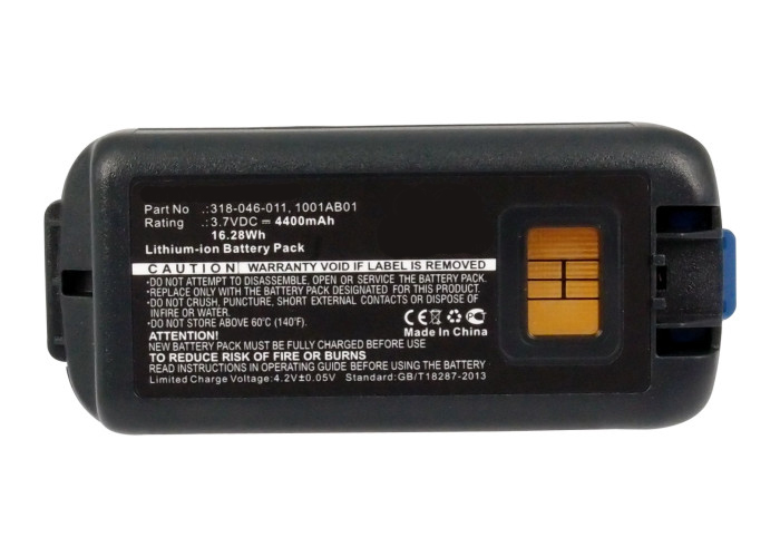 Synergy Digital Barcode Scanner Battery, Compatible with Intermec 318-046-001 Barcode Scanner Battery (Li-ion, 3.7V, 4400mAh)