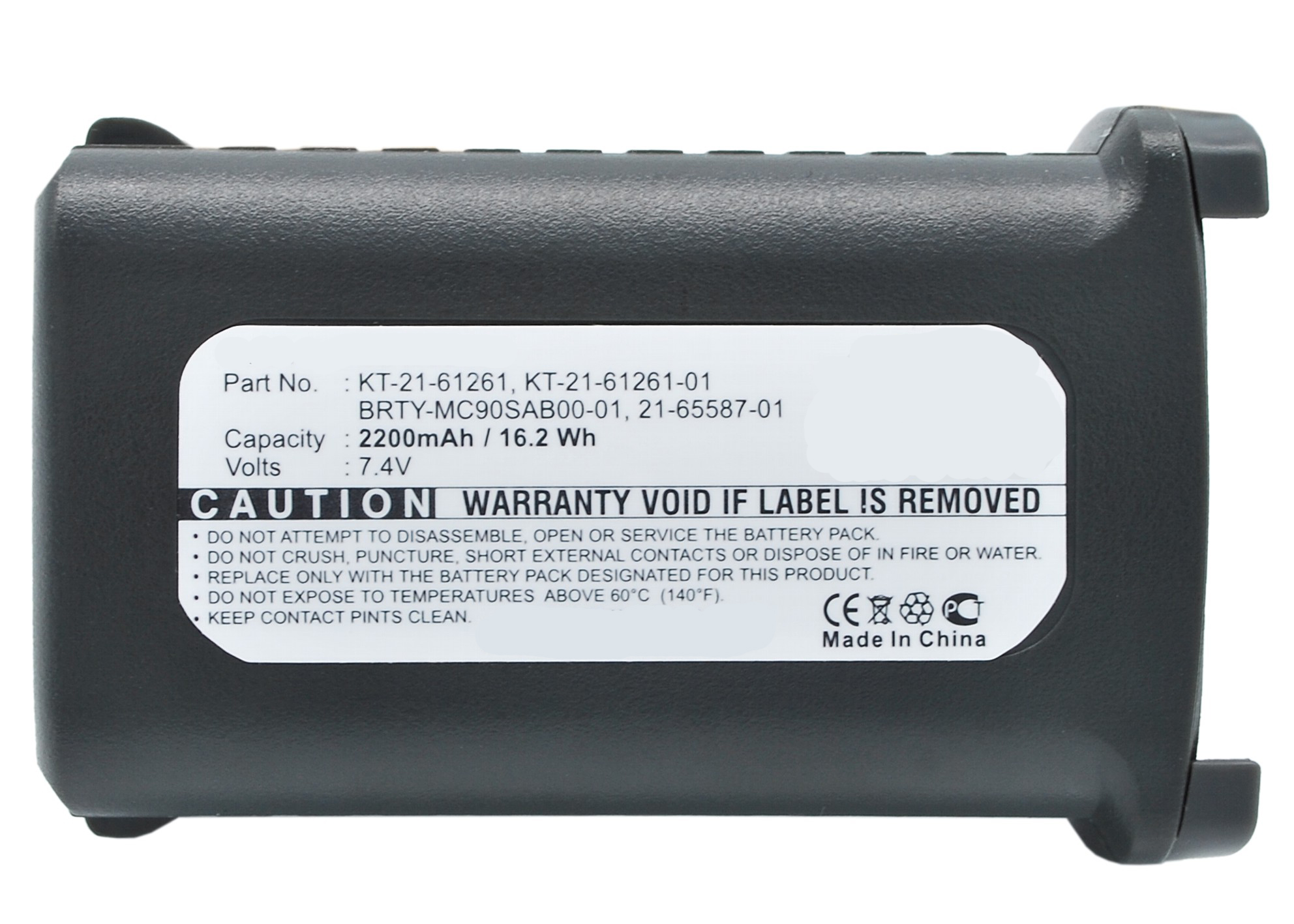 Synergy Digital Barcode Scanner Battery, Compatible with Symbol 21-61261-01 Barcode Scanner Battery (Li-ion, 7.4V, 2200mAh)
