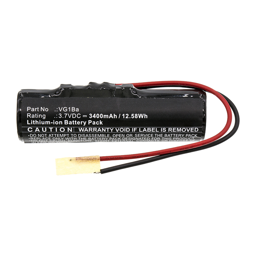 Synergy Digital Speaker Battery, Compatible with Soundcast VG1Ba Speaker Battery (Li-ion, 3.7V, 3400mAh)