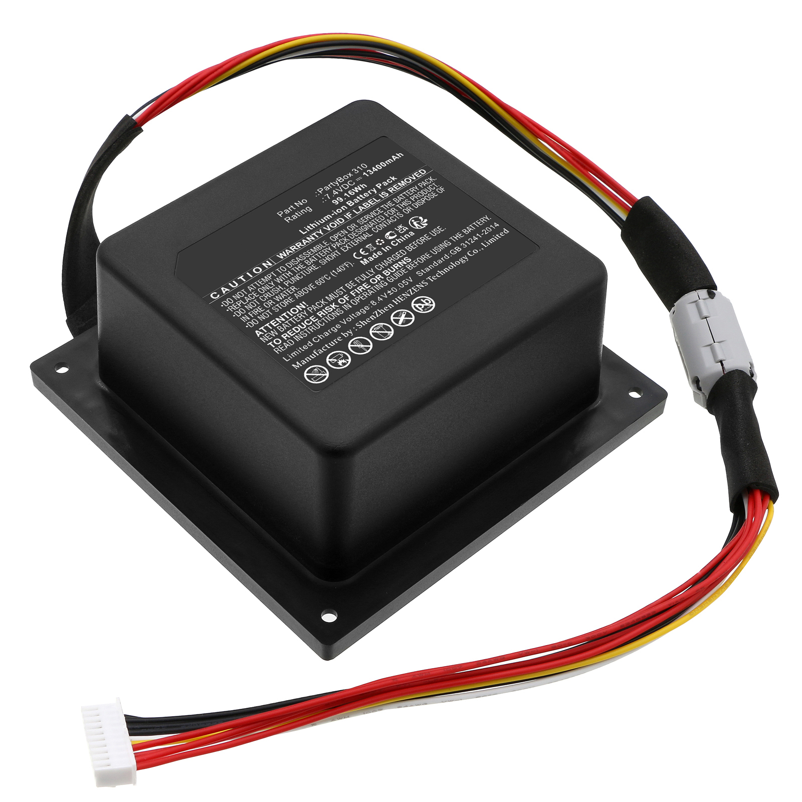 Synergy Digital Speaker Battery, Compatible with JBL GSP-2S4P-PB350A Speaker Battery (Li-ion, 7.4V, 13400mAh)