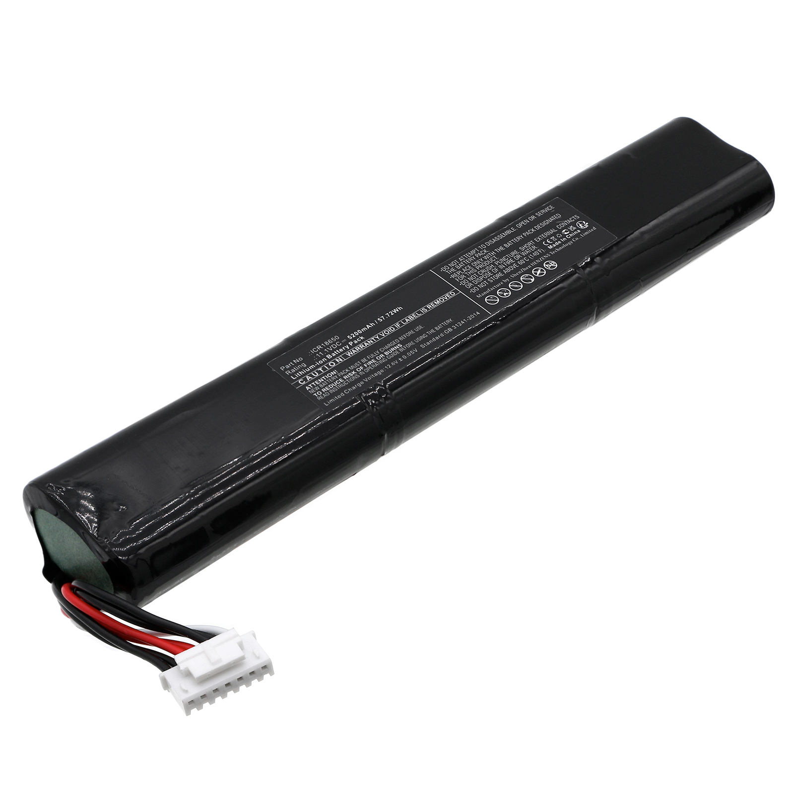 Synergy Digital Speaker Battery, Compatible with Teufel ICR18650 Speaker Battery (Li-ion, 11.1V, 5200mAh)