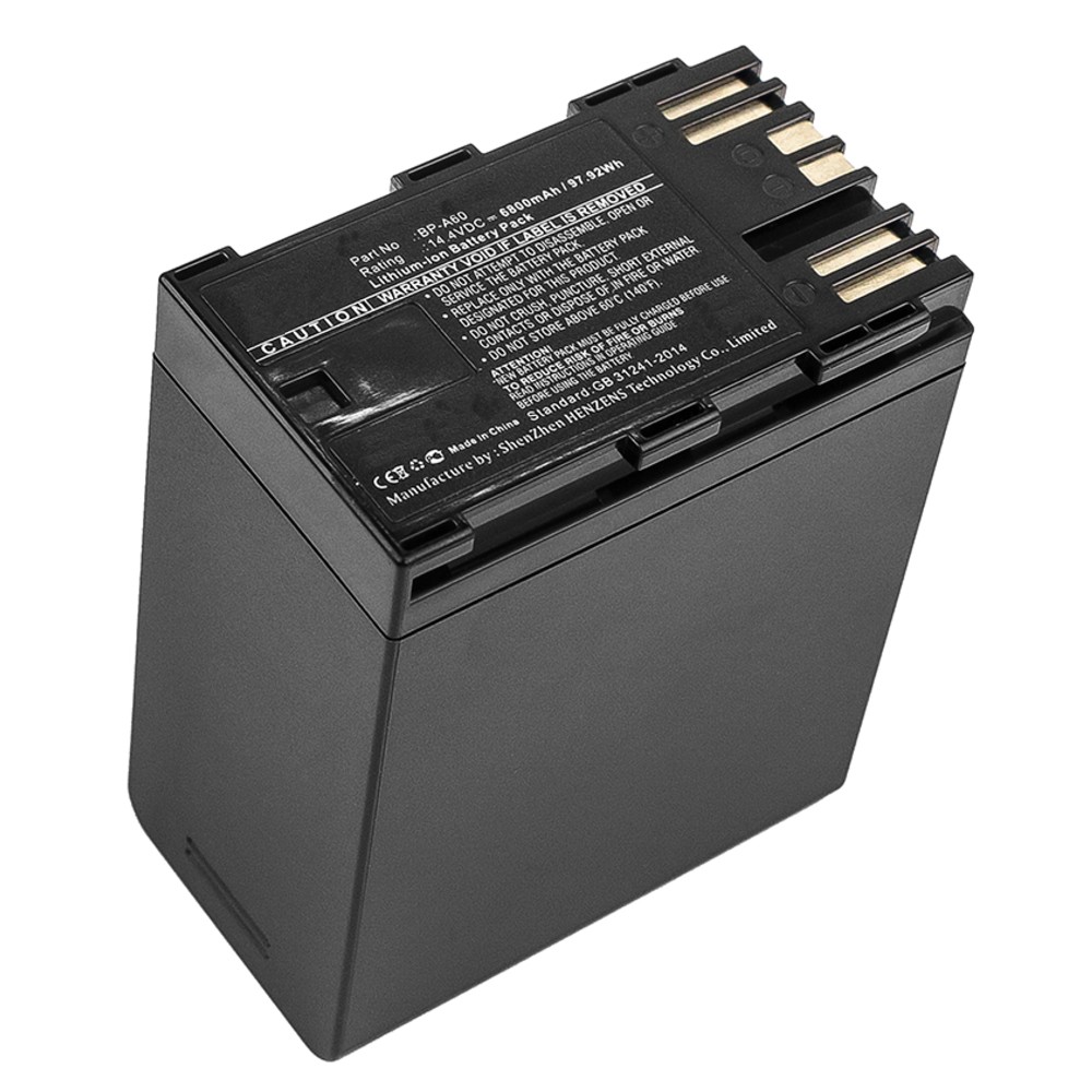 Synergy Digital Camera Battery, Compatible with Canon CA-CP200L, EOS C200, EOS C200 PL, EOS C200B, EOS C300 Mark II, EOS C300 Mark II PL, XF705 Camera Battery (14.4, Li-ion, 6800mAh)