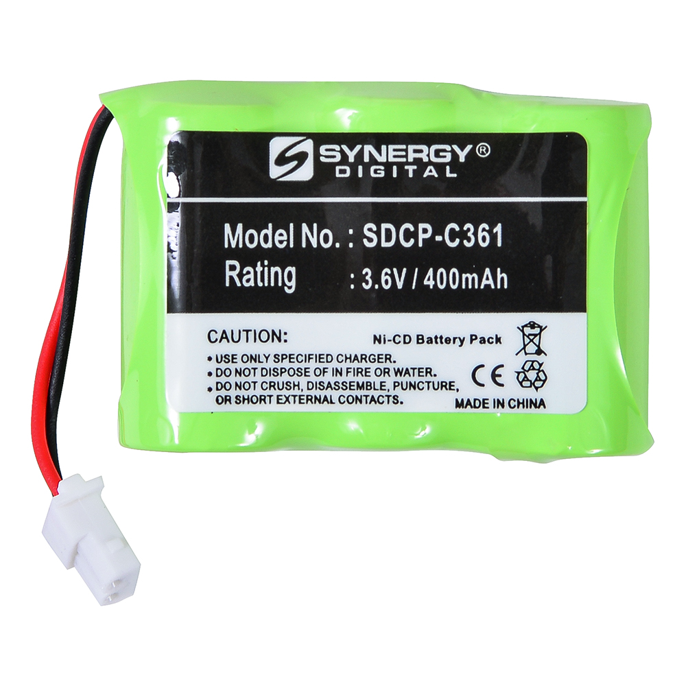 SDCP-C361 - Ni-CD, 3.6 Volt, 400 mAh, Ultra Hi-Capacity Battery - Replacement Battery for At&t/Avaya 2C2 Cordless Phone Battery