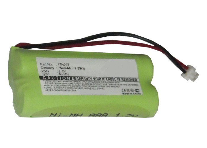 Synergy Digital Cordless Phone Battery, Compatible with Audioline BC101276 Cordless Phone Battery (Ni-MH, 2.4V, 750mAh)