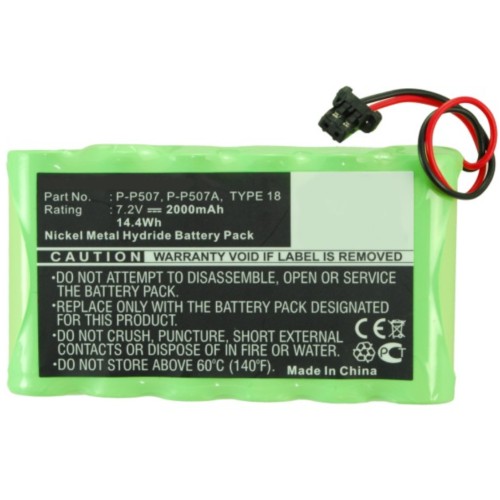 Synergy Digital Cordless Phone Battery, Compatible with Panasonic P-P507 Cordless Phone Battery (Ni-MH, 7.2V, 2000mAh)