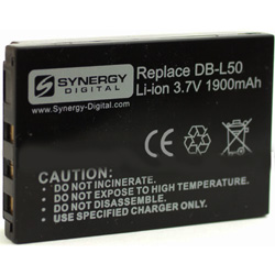 SDDBL50 Lithium-Ion Rechargeable Ultra High Capacity Battery (3.7v 1900mAh) - Replacement for Sanyo DBL-50