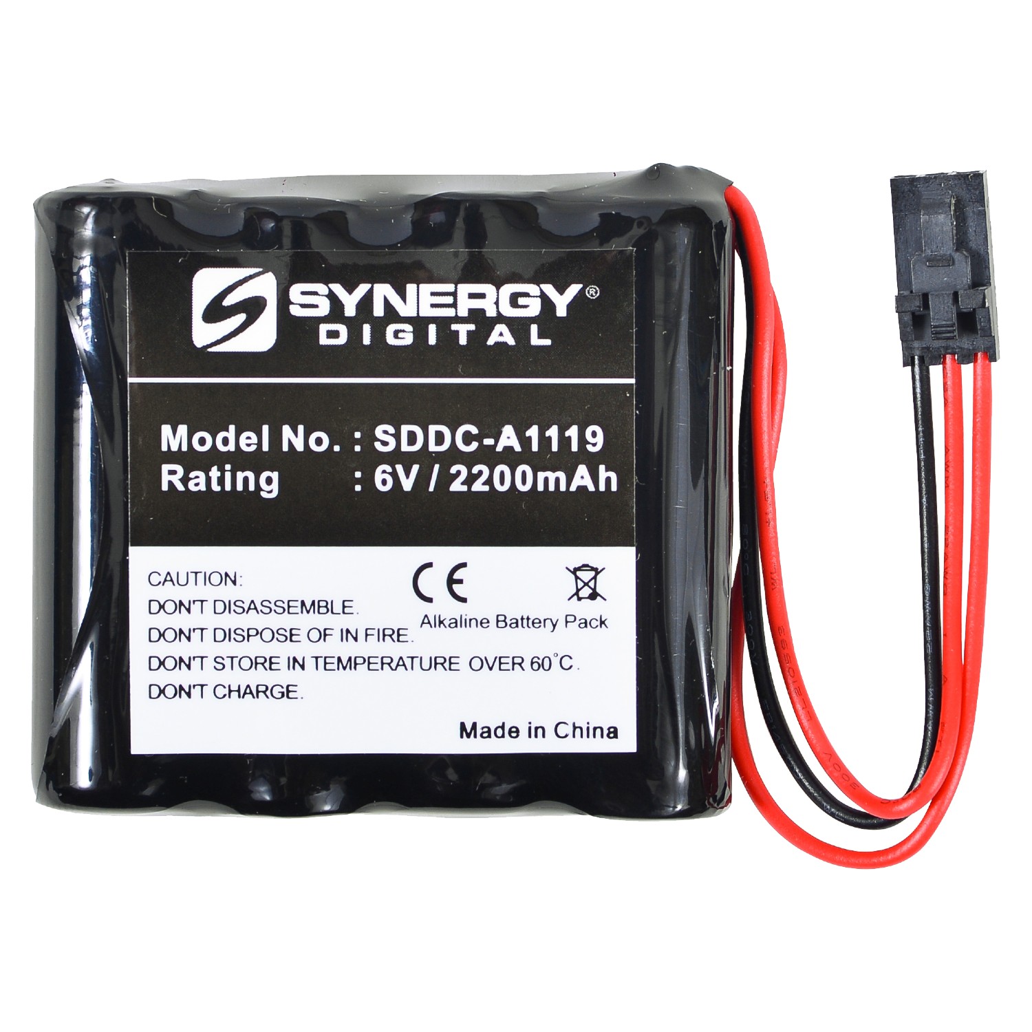 Stanley Security Systems 1003 Battery Replacement - (Alkaline, 6V, 2200 mAh) Ultra High Capacity Battery
