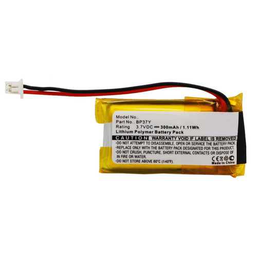 Synergy Digital Dog Collar Battery, Compatible with Dogtra BP37Y Dog Collar Battery (Li-Pol, 3.7V, 300mAh)