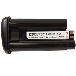 SDEN4 Ni-MH Battery - Rechargeable Ultra High Capacity (7.2V 2100 mAh) - Replacement for Nikon EN-4 Battery  for D1, D1H & D1X Digital Cameras