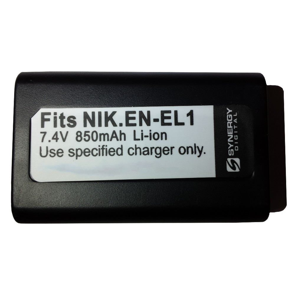 SDENEL1 Lithium-Ion Battery - Rechargeable Ultra High Capacity (7.4V 850 mAh) - Replacement for Nikon EN-EL1 & Minolta NP-800 Battery