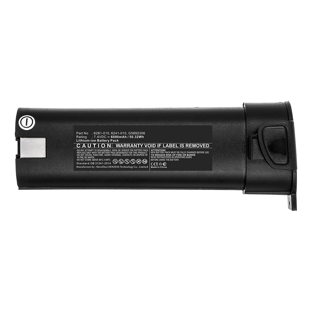 Synergy Digital Flashlight Battery, Compatible with 6241-010 Flashlight Battery (7.4V, Li-ion, 6800mAh)
