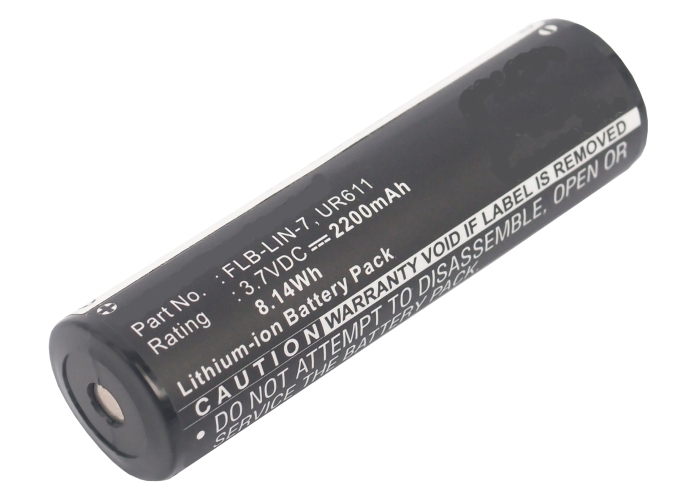 Synergy Digital Flashlight Battery, Compatible with Inova FLB-LIN-7 Flashlight Battery (Li-ion, 3.7V, 2200mAh)