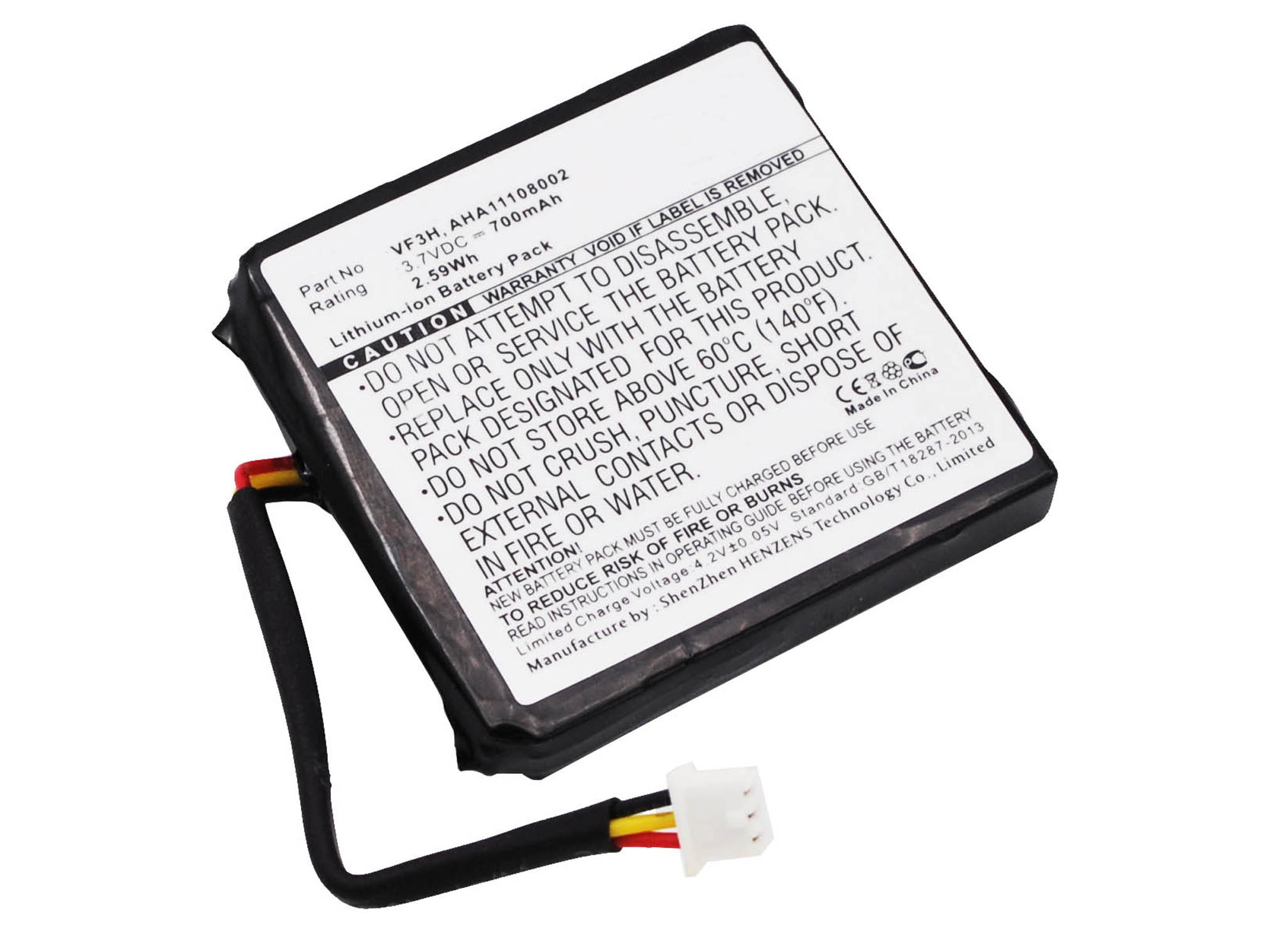 Synergy Digital GPS Battery, Compatible with TomTom AHA11108002 GPS Battery (Li-ion, 3.7V, 700mAh)