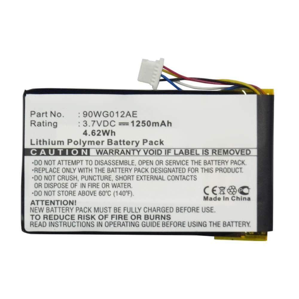 Synergy Digital GPS Battery, Compatible with Asus 90WG012AE GPS Battery (Li-Pol, 3.7V, 1250mAh)