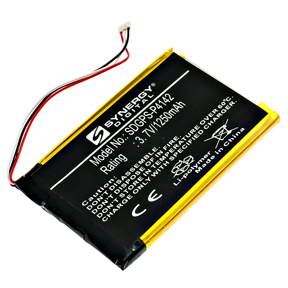 Synergy Digital GPS Battery, Compatible with Garmin 361-00051-02 GPS Battery (Li-Pol, 3.7V, 1250mAh)