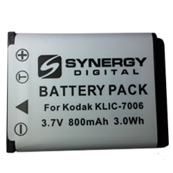 KLIC-7006 Lithium-Ion Battery - Rechargeable Ultra High Capacity (850 mAh) - replacement for Kodak KLIC-7006 Battery