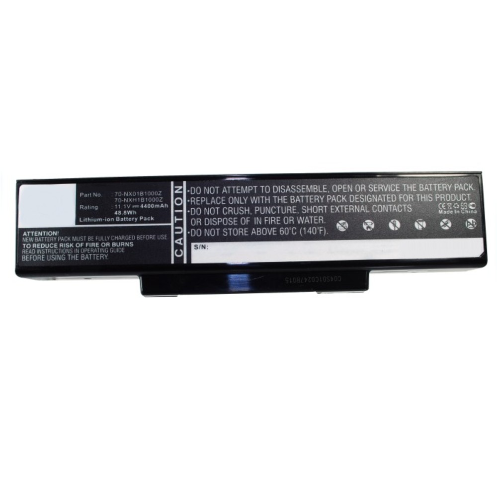 Synergy Digital Laptop Battery, Compatible with Asus 70-NX01B1000Z, 70-NXH1B1000Z, 70-NZY1B1000Z, 70-NZYB1000Z, A32-K72, A32-N71 Laptop Battery (Li-ion, 11.1V, 4400mAh)
