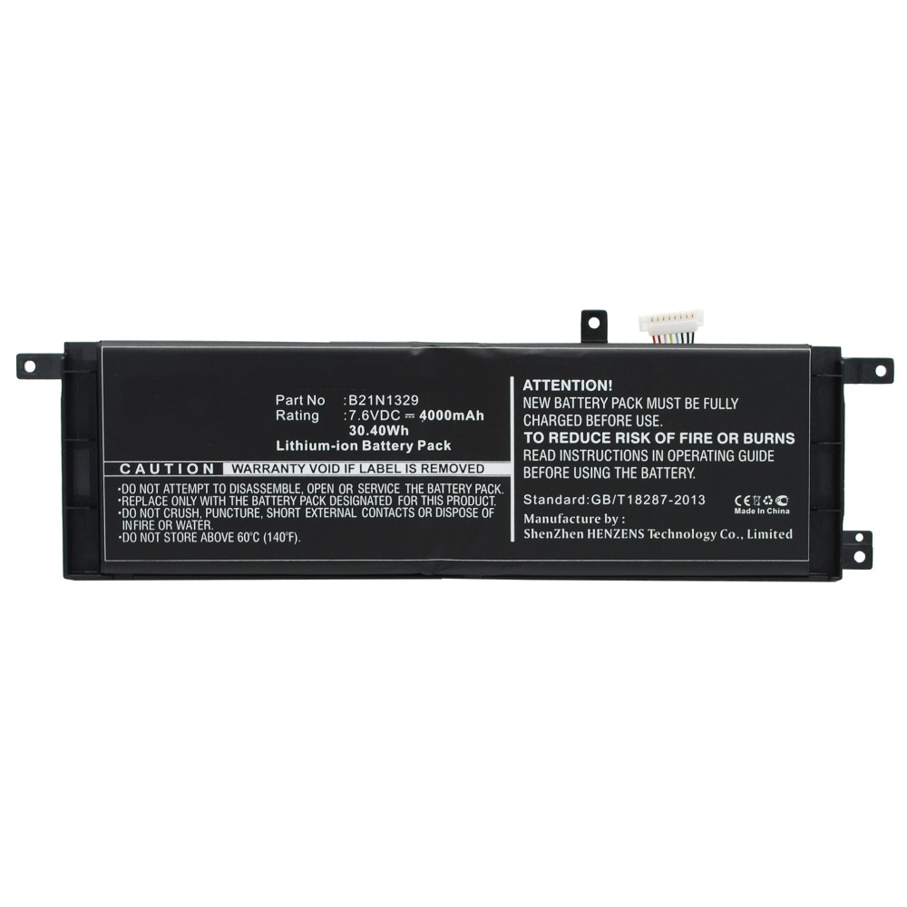 Synergy Digital Laptop Battery, Compatible with Asus 0B200-00840000, 0B200-00840100, 0B200-00840200, 0B200-00840400, 0B200-00840500, 0B200-00840600, 0B200-00840700, B21N1329, B21-N1329, C21N1329 Laptop Battery (Li-ion, 7.6V, 4000mAh)
