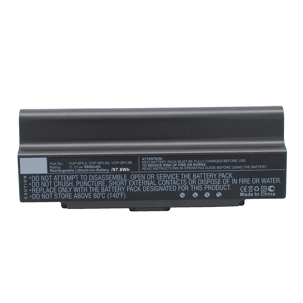 Synergy Digital Laptop Battery, Compatible with Sony VGP-BPL9 Laptop Battery (Li-ion, 11.1V, 8800mAh)