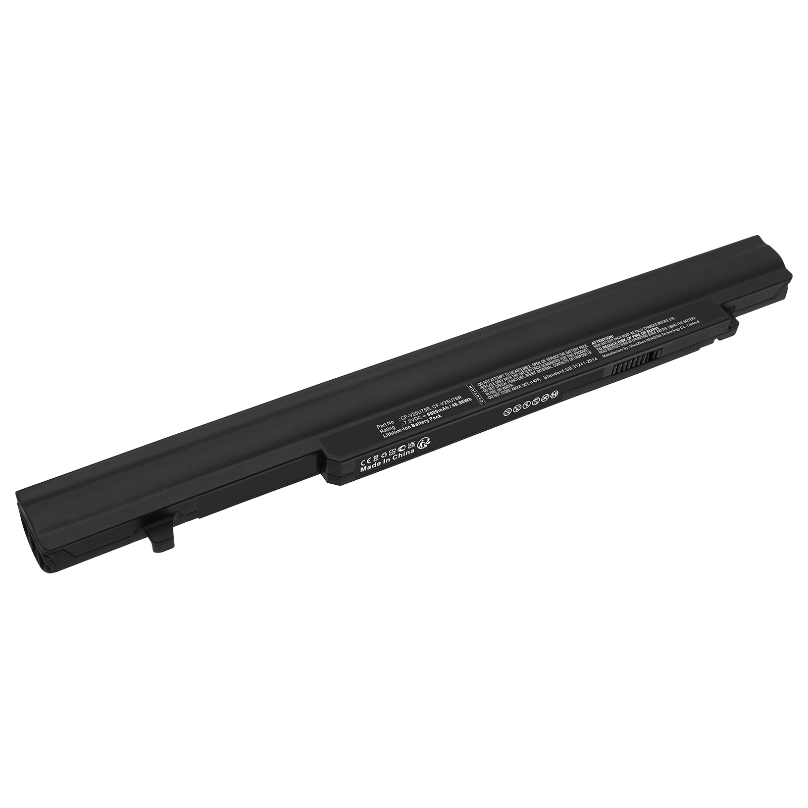 Synergy Digital Laptop Battery, Compatible with Panasonic CF-V25U75R Laptop Battery (Li-ion, 7.2V, 6800mAh)