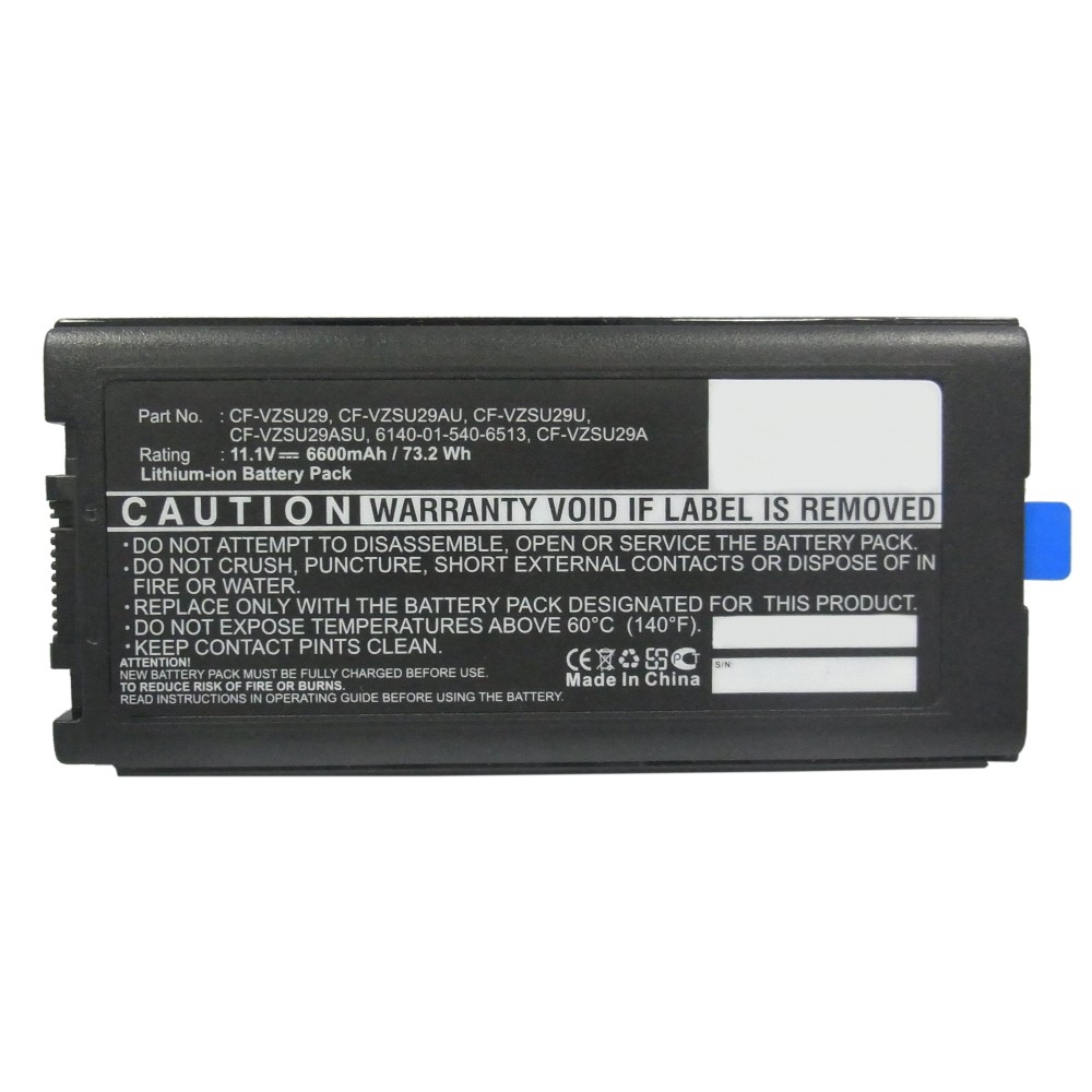 Synergy Digital Notebook, Laptop Battery, Compatible with Panasonic ToughBook CF29, ToughBook CF-29, ToughBook CF-29A, ToughBook CF-29E, ToughBook CF-29JC1AXS, ToughBook CF-29JC9AXS, ToughBook CF-29LW1AXS, ToughBook CF51, ToughBook CF-51, ToughBook CF52, ToughBook CF-52, ToughBook CF-52CCABXBM, ToughBook CF-52EW1AAS, ToughBook CF-52EW1AJS, ToughBook CF-52MW1ADS, ToughBook CF-52MW1APS, Toughbook-51, ToughBook-52, ToughBookCF-29FC1AXS, ToughBookCF-29FC9AXS Notebook, Laptop Battery (11.1, Li-ion, 6600mAh)
