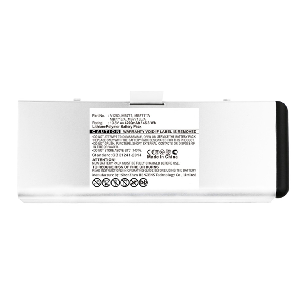 Synergy Digital Laptop Battery, Compatible with Apple A1280, MB771, MB771*/A, MB771J/A, MB771LL/A Laptop Battery (Li-Pol, 10.8V, 4200mAh)