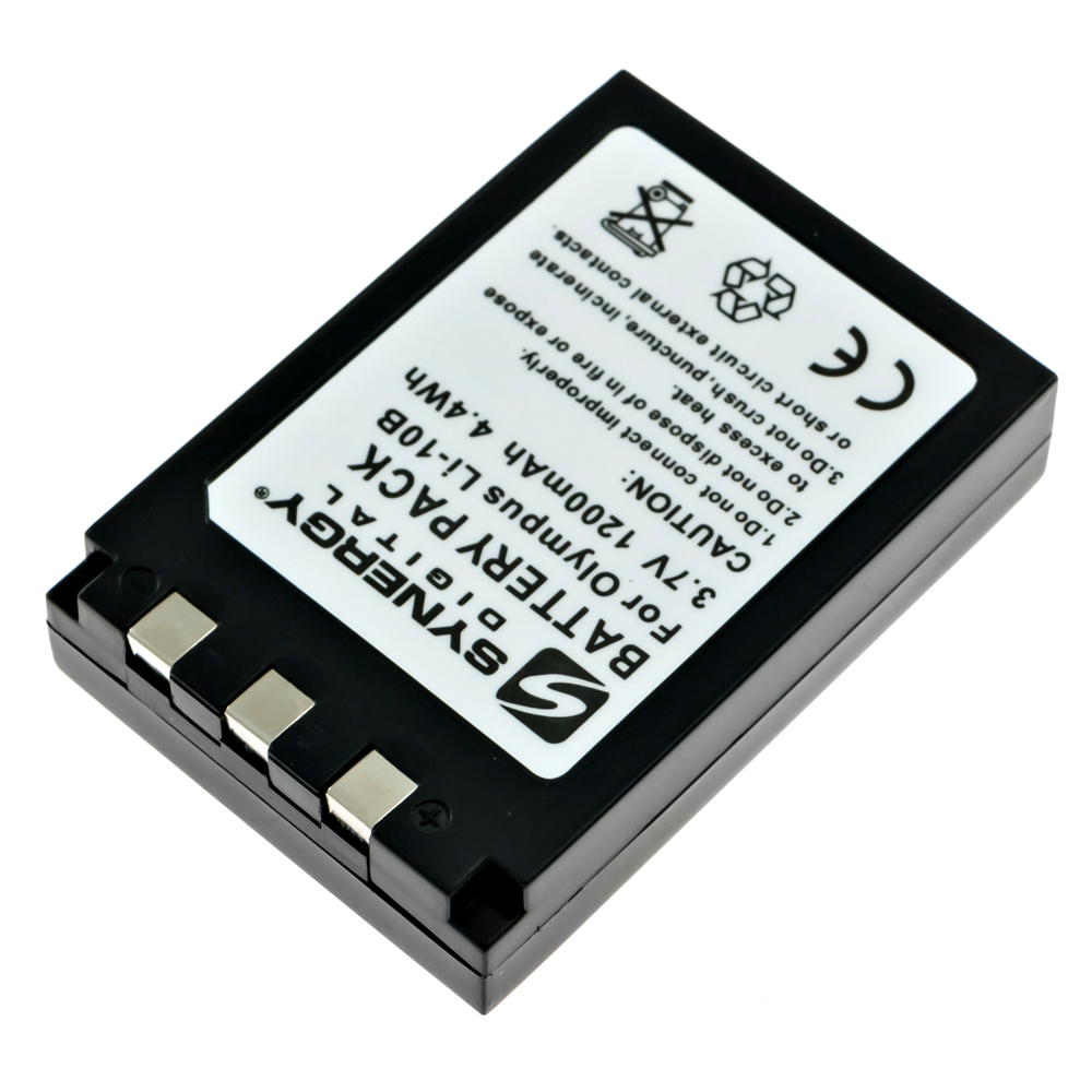 SDLI10B Litium-Ion Battery - Rechargeable Ultra High Capacity (3.7V 1090 mAh) - Replacement for Olympus LI-10B and LI-12B Batteries