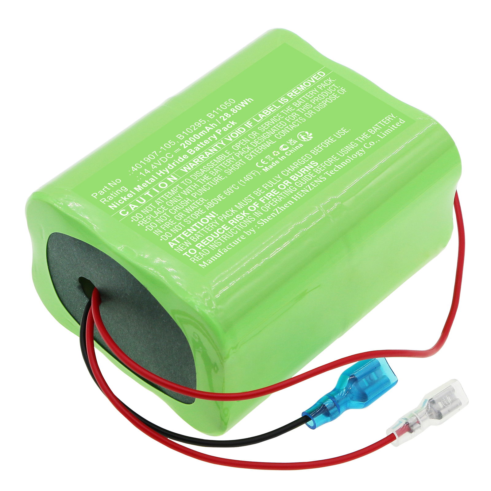 Synergy Digital Medical Battery, Compatible with RAULAND BORG 401907-105 Medical Battery (Ni-MH, 14.4V, 2000mAh)