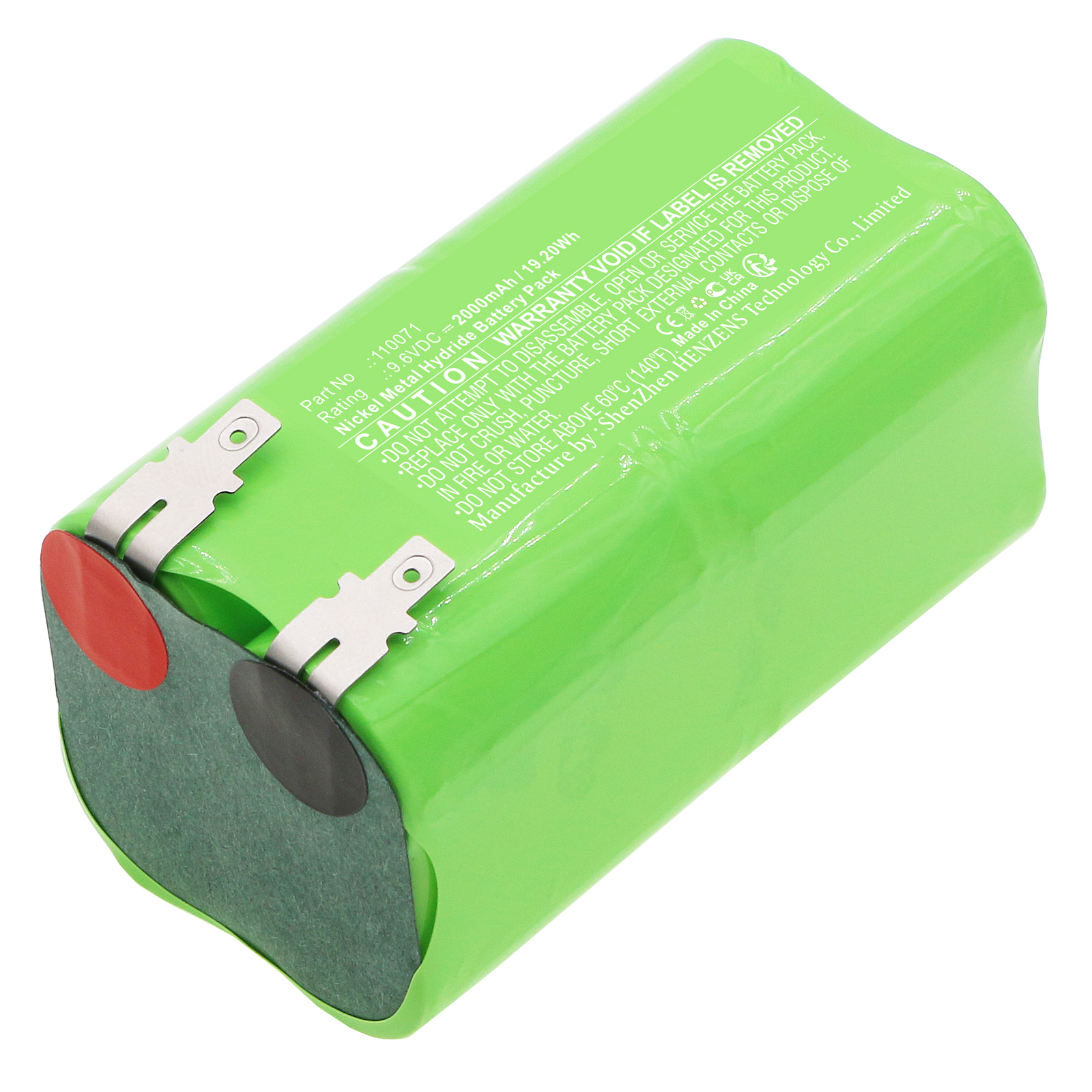 Synergy Digital Medical Battery, Compatible with Schiller 110071 Medical Battery (Ni-MH, 9.6V, 2000mAh)
