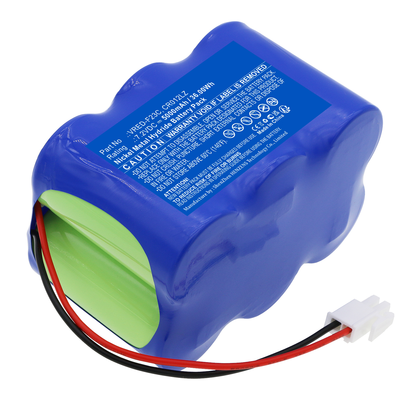 Synergy Digital Medical Battery, Compatible with Thermo Scientific CR012LZ Medical Battery (Ni-MH, 7.2V, 5000mAh)