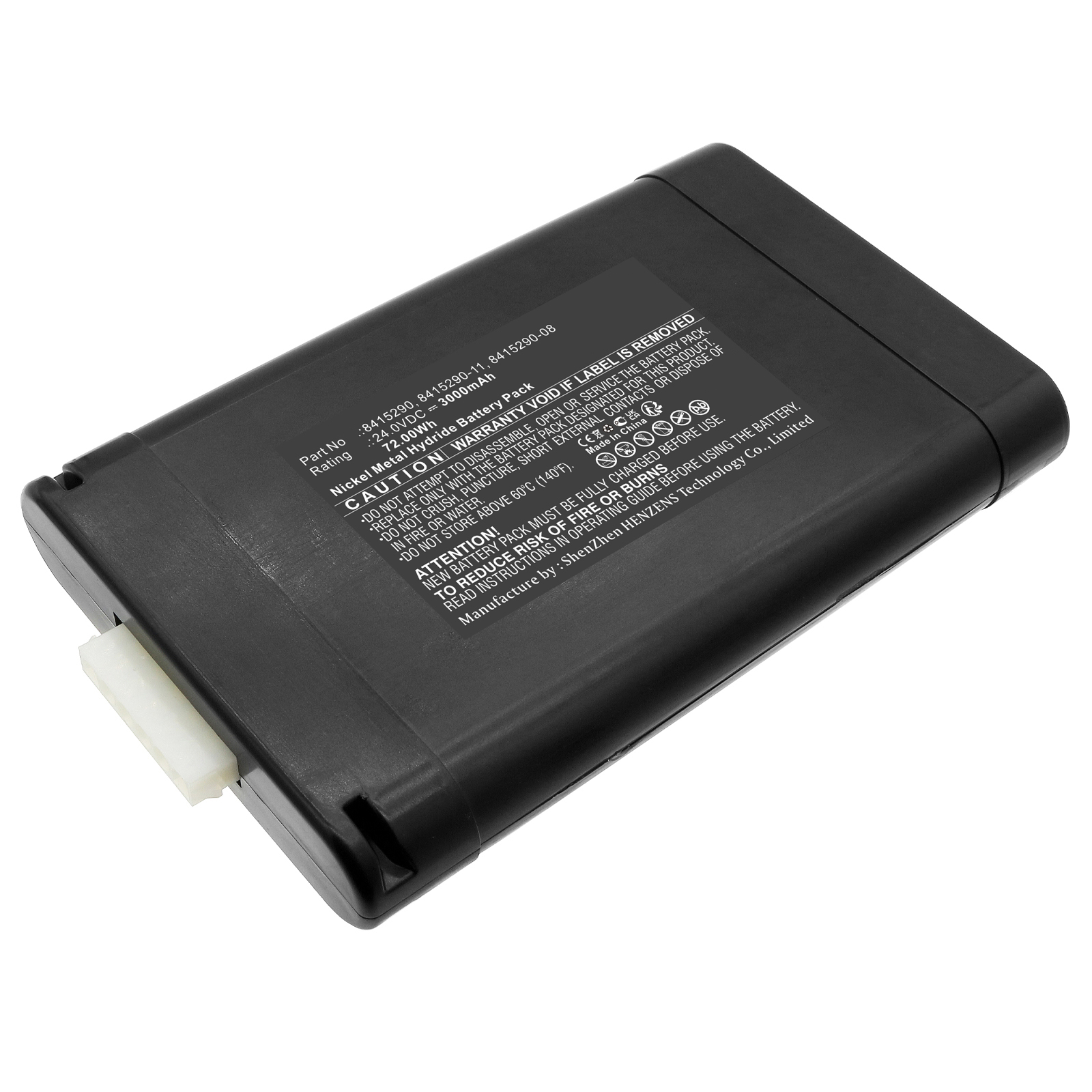 Synergy Digital Medical Battery, Compatible with Drager 8415290 Medical Battery (Ni-MH, 24V, 3000mAh)