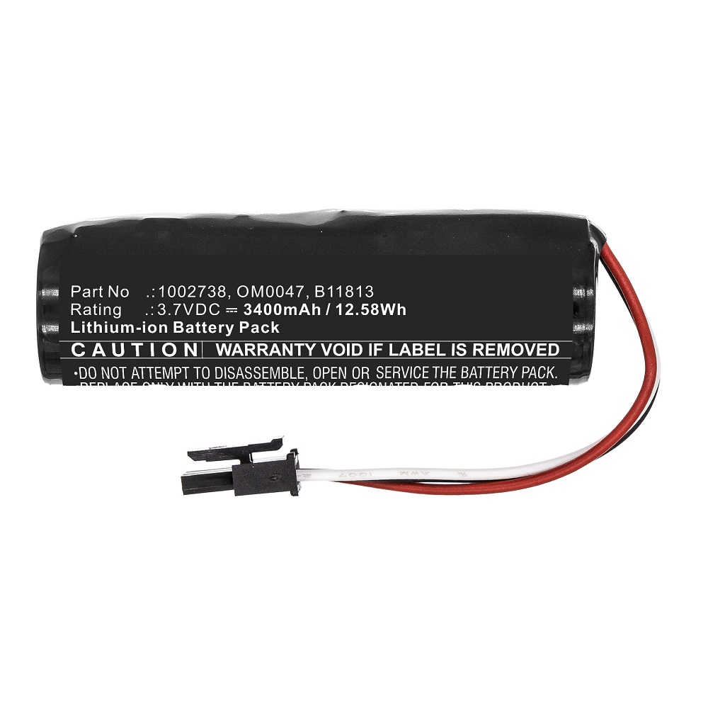 Synergy Digital Medical Battery, Compatible with Respironics OM0047 Medical Battery (Li-ion, 3.7V, 3400mAh)