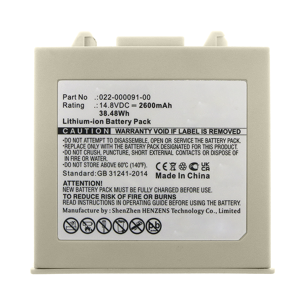 Synergy Digital Medical Battery, Compatible with COMEN 022-000091-00 Medical Battery (Li-ion, 14.8V, 2600mAh)