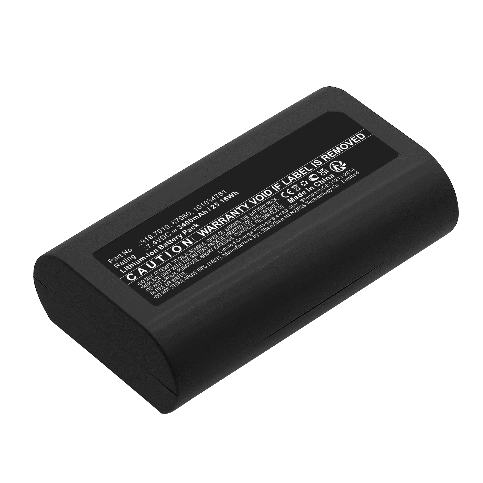 Synergy Digital Medical Battery, Compatible with Medela 67060 Medical Battery (Li-ion, 7.4V, 3400mAh)