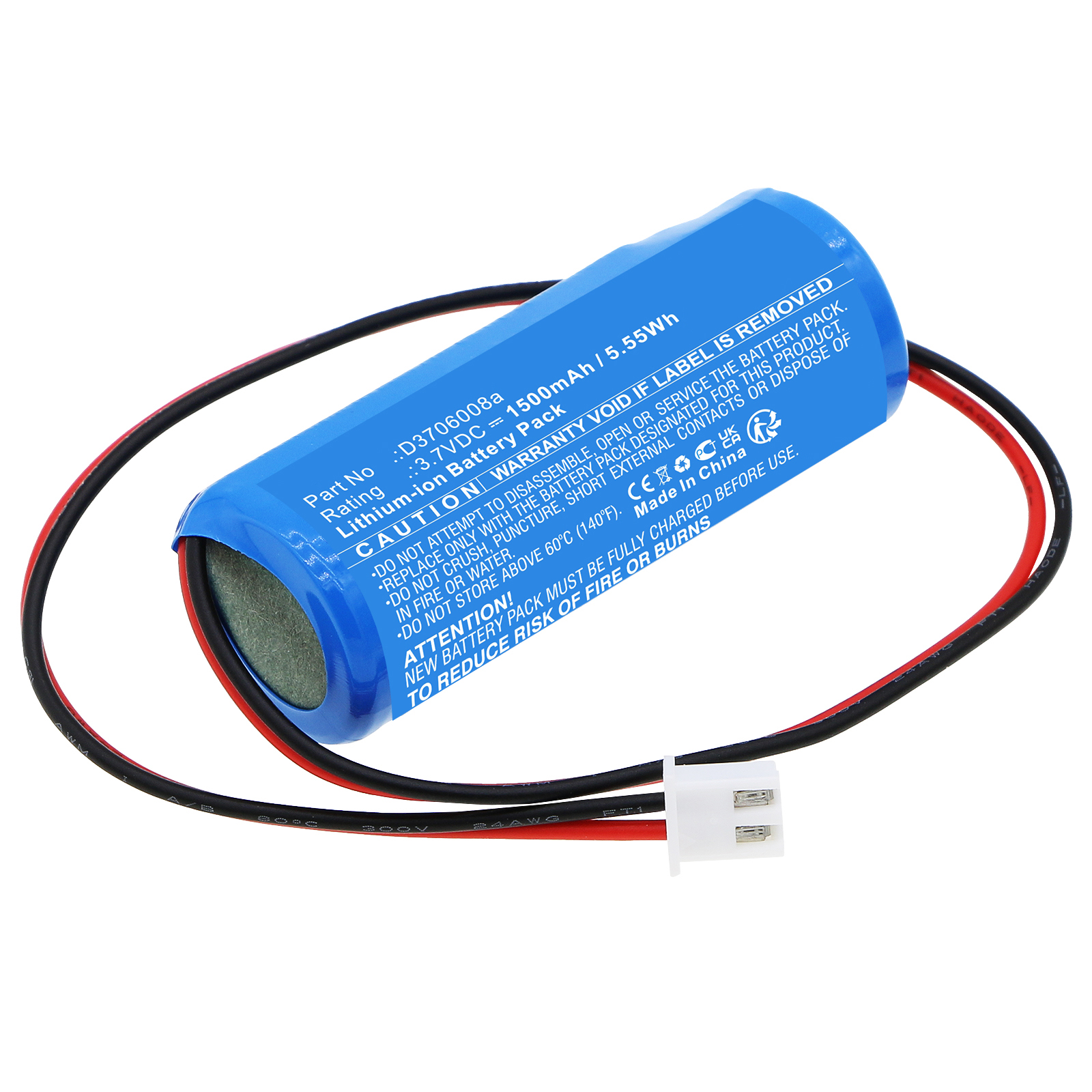 Synergy Digital Medical Battery, Compatible with Revitive D3706008a Medical Battery (Li-ion, 3.7V, 1500mAh)