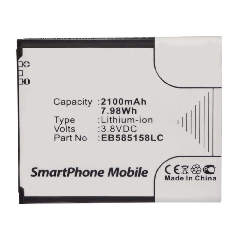 Synergy Digital Cell Phone Battery, Compatible with Samsung EB585158LC Cell Phone Battery (Li-ion, 3.8V, 2100mAh)